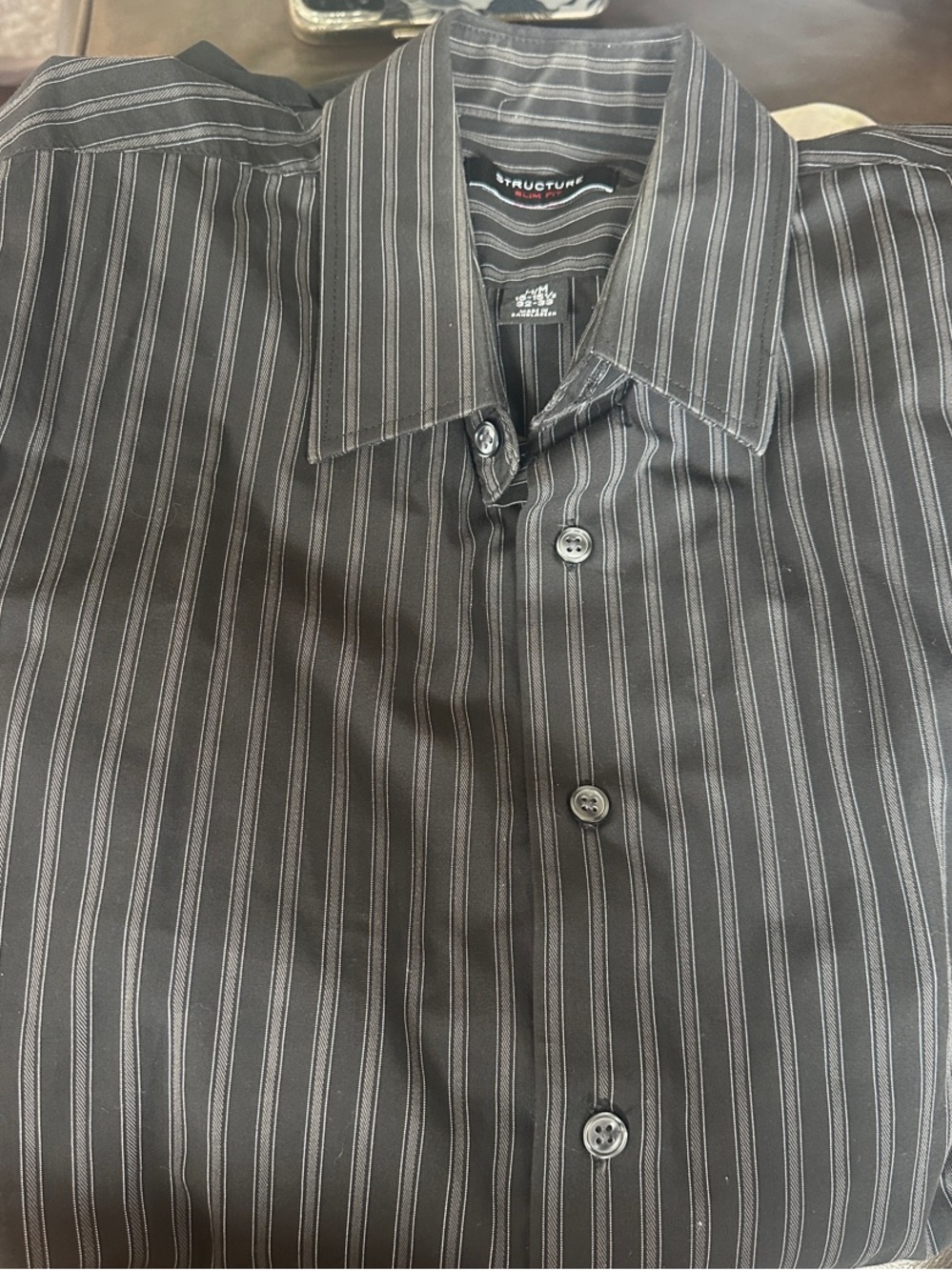 Structure Slim Fit M 15-15.5 32-33 Dress shirt